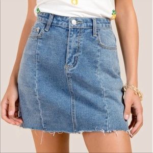Francesca’s jean skirt